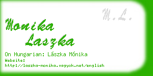 monika laszka business card