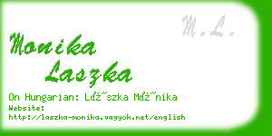 monika laszka business card